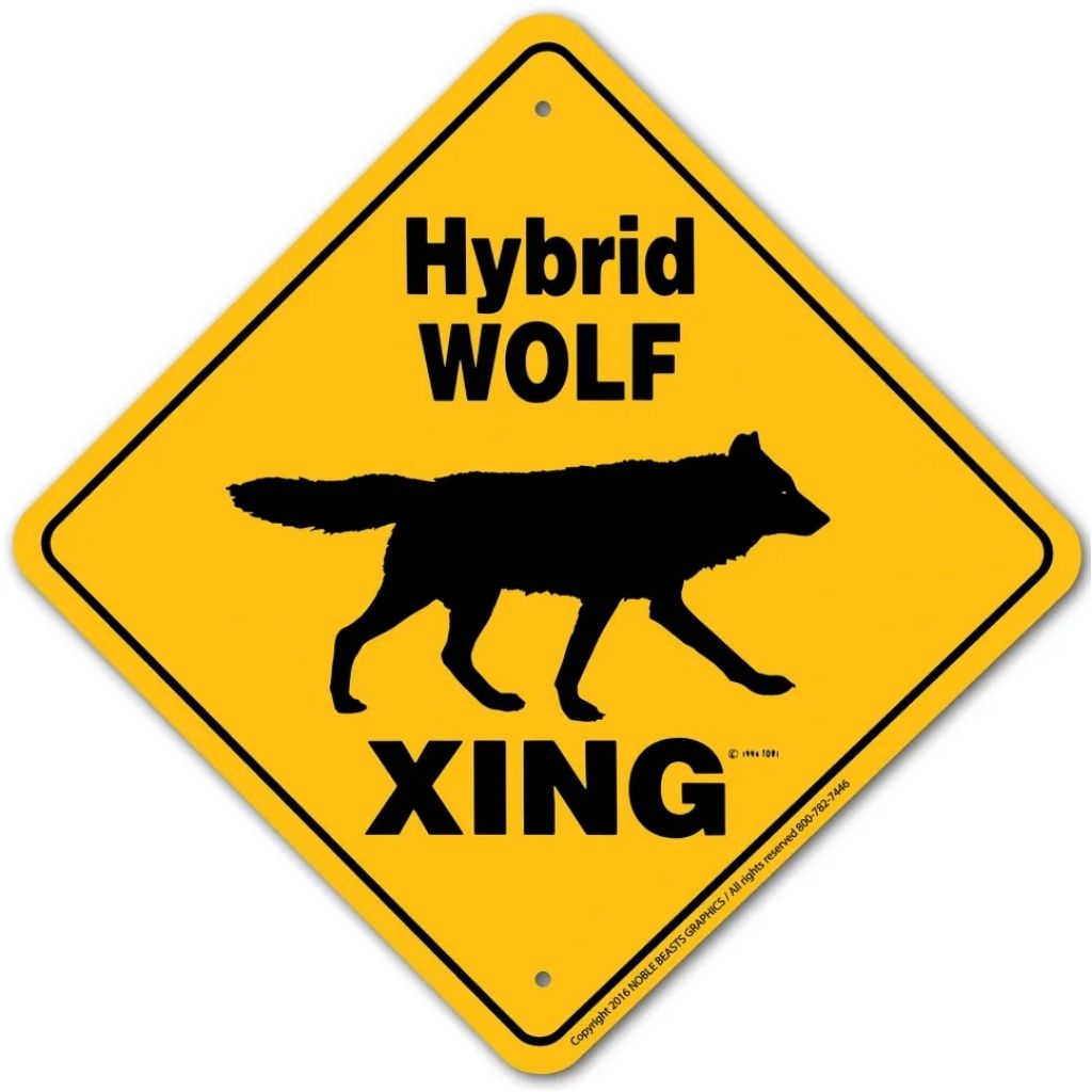 Noble Beasts - Hybrid Wolf X-ing Sign