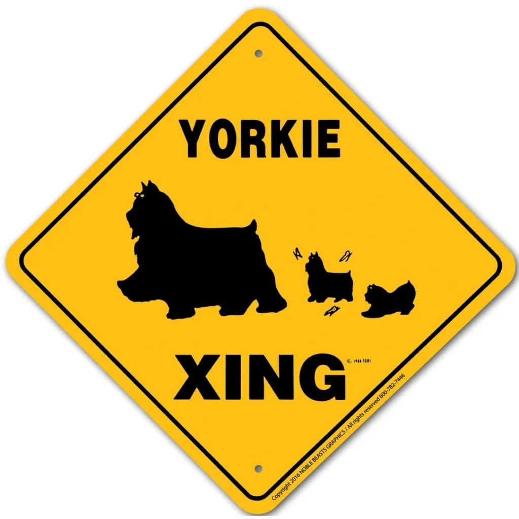 Noble Beasts - Yorkie X-ing Sign