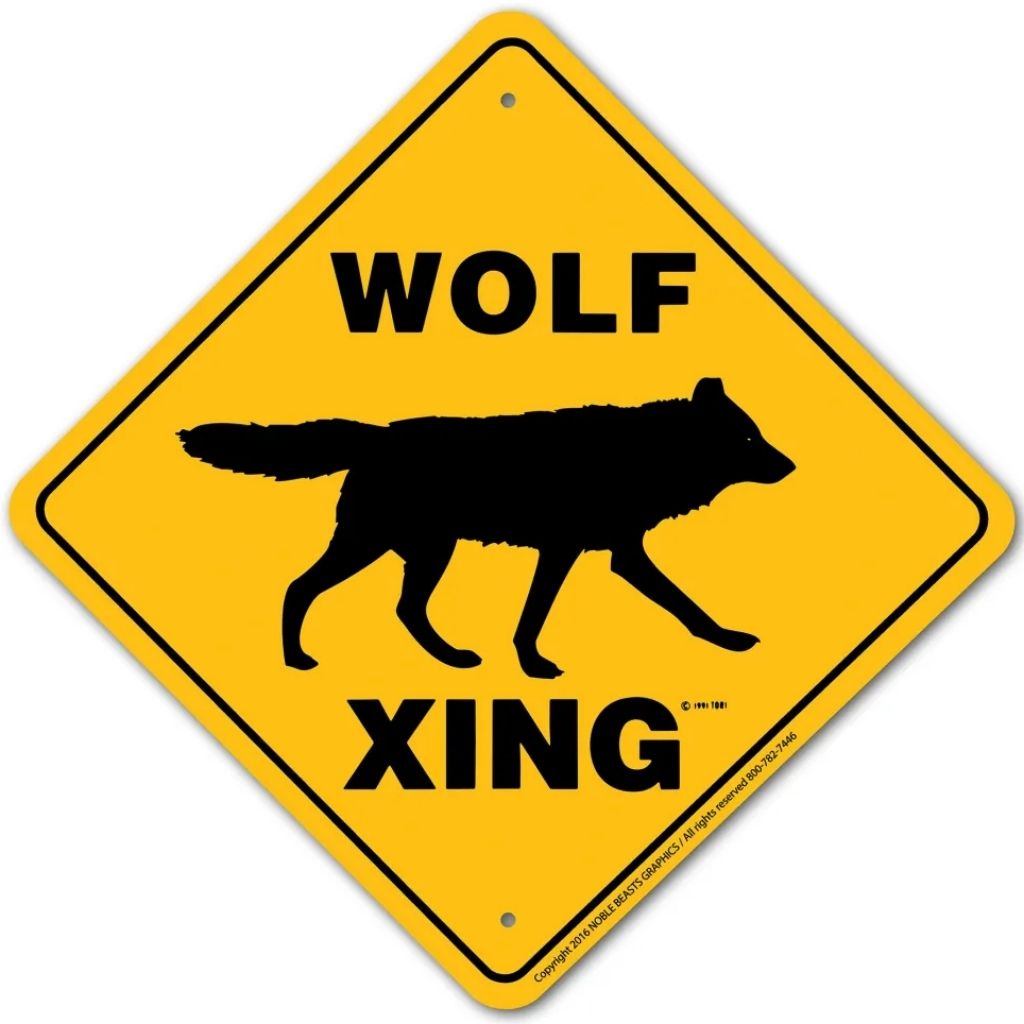 Noble Beasts - Wolf X-ing Sign