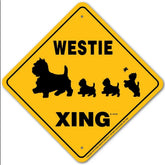Noble Beasts - Westie X-ing Sign