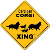 Noble Beasts - Welsh Cardigan Corgi X-ing Sign