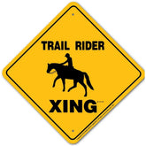Noble Beasts - Trail Rider X-ing Sign