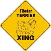 Noble Beasts - Tibetan Terrier X-ing Sign