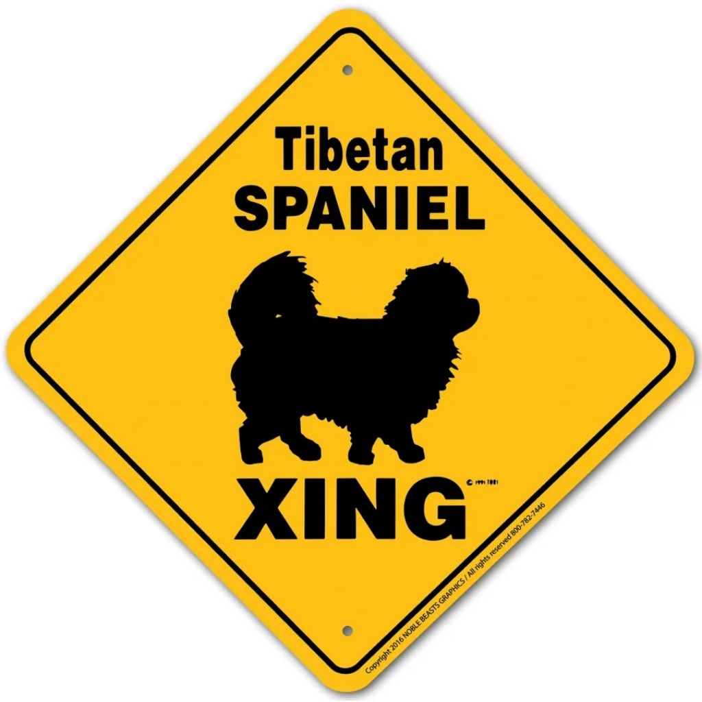 Noble Beasts - Tibetan Spaniel X-ing Sign