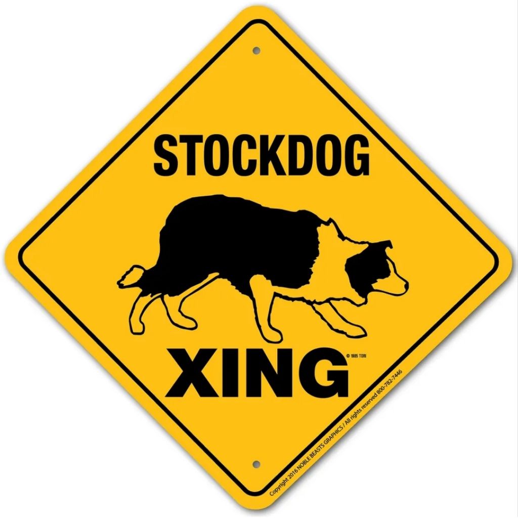 Noble Beasts - Stockdog X-ing Sign