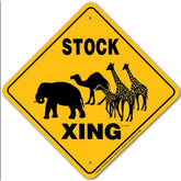 Noble Beasts - Stock Exotic X-ing Sign
