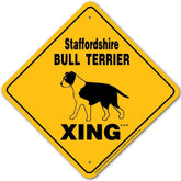 Noble Beasts - Stafford Bull Terrier X-ing Sign