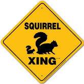 Noble Beasts - Squirrel X-ing Sign