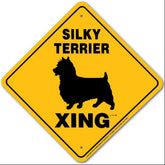 Noble Beasts - Silky Terrier X-ing Sign