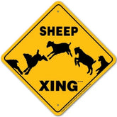 Noble Beasts - Sheep (silly) X-ing Sign