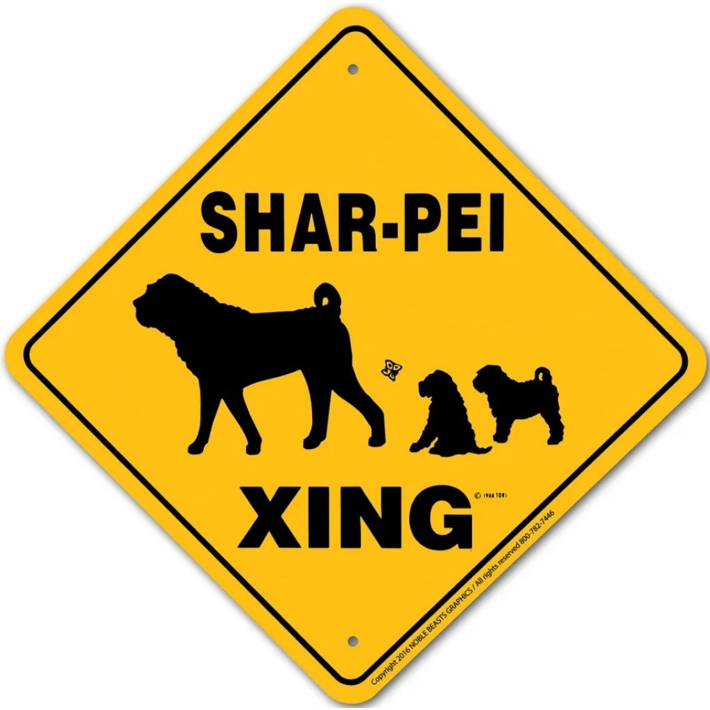 Noble Beasts - Shar-Pei X-ing Sign
