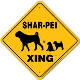 Noble Beasts - Shar-Pei X-ing Sign