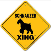 Noble Beasts - Schnauzer (standard) X-ing Sign