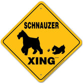Noble Beasts - Schnauzer (miniature) X-ing Sign