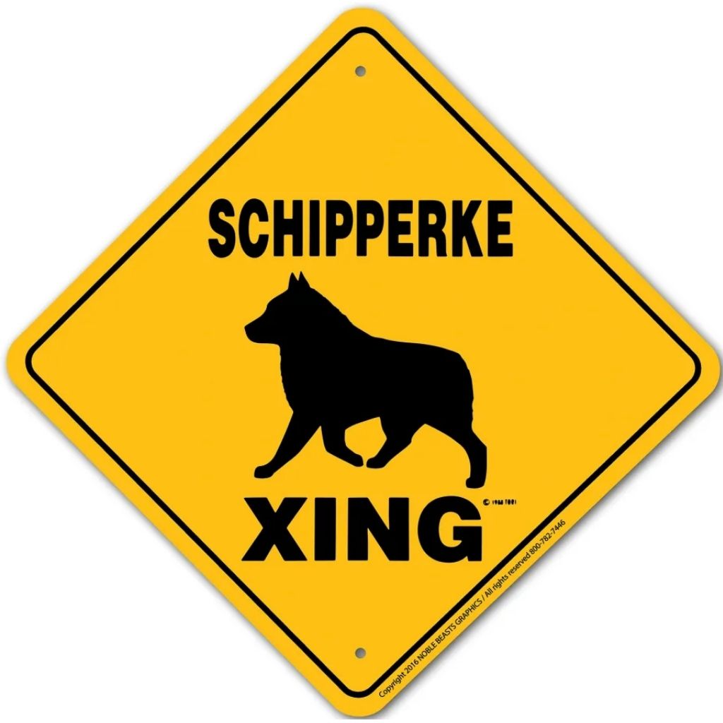 Noble Beasts - Schipperke X-ing Sign