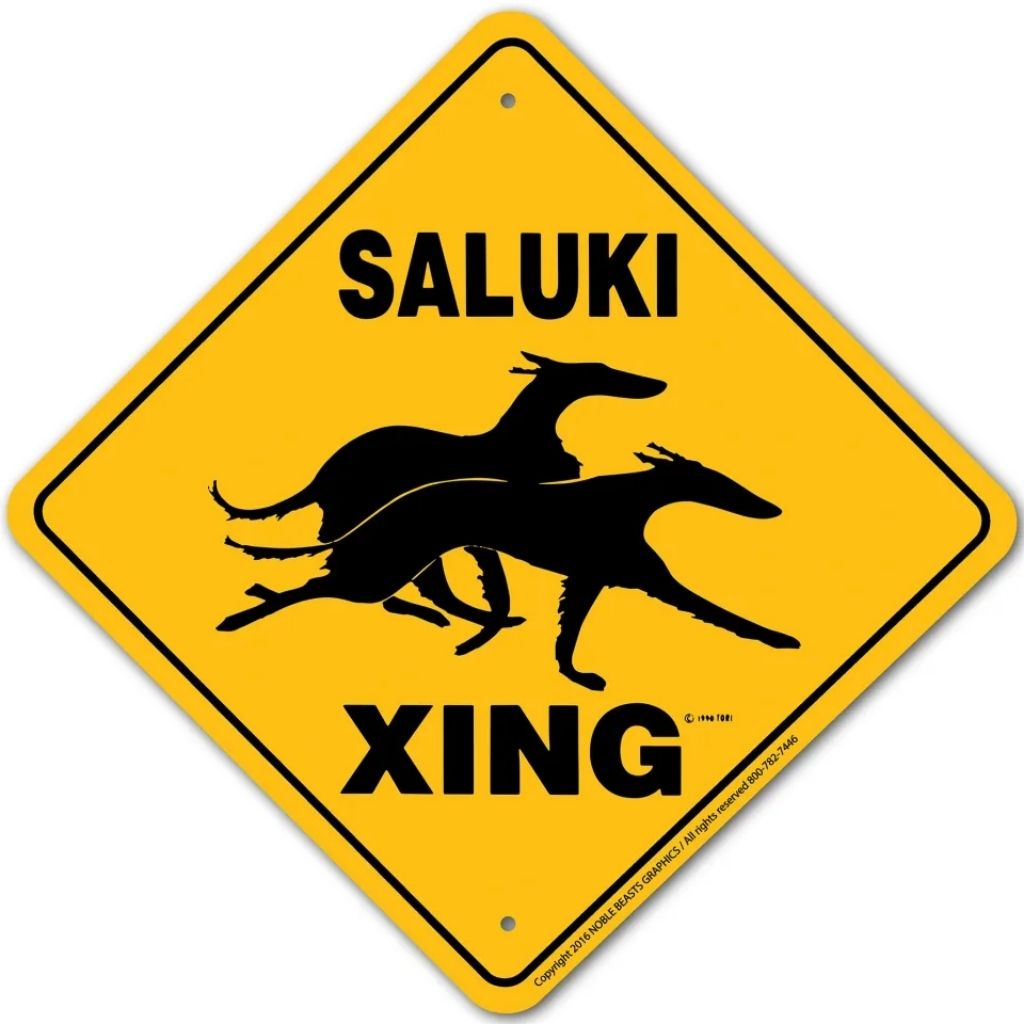 Noble Beasts - Saluki X-ing Sign