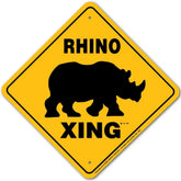 Noble Beasts - Rhino X-ing Sign