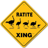 Noble Beasts - Ratite X-ing Sign