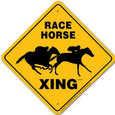 Noble Beasts - Race Horse X-ing Sign