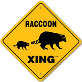 Noble Beasts - Raccoon X-ing Sign