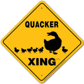 Noble Beasts - Quacker X-ing Sign