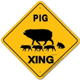 Noble Beasts - Pig X-ing Sign