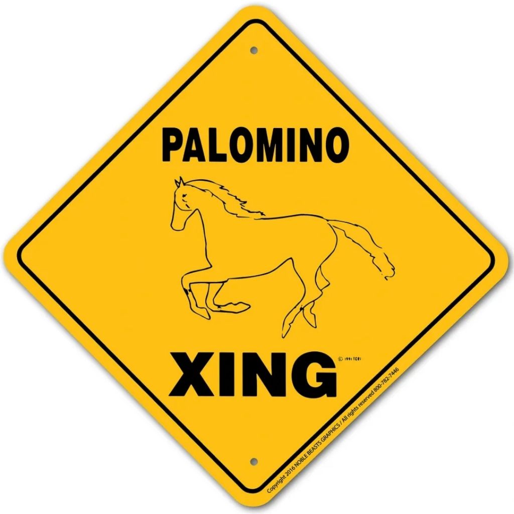Noble Beasts - Palomino X-ing Sign
