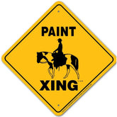 Noble Beasts - Paint Horse X-ing Sign