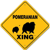 Noble Beasts - Pomeranian X-ing Sign