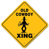 Noble Beasts - Old Cowboy X-ing Sign