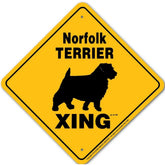 Noble Beasts - Norfolk Terrier X-ing Sign