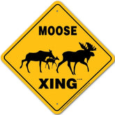 Noble Beasts - Moose X-ing Sign
