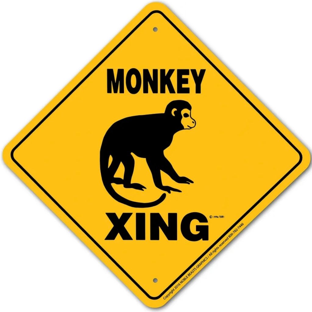 Noble Beasts - Monkey X-ing Sign