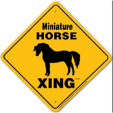Noble Beasts - Miniature Horse (Standing) X-ing Sign