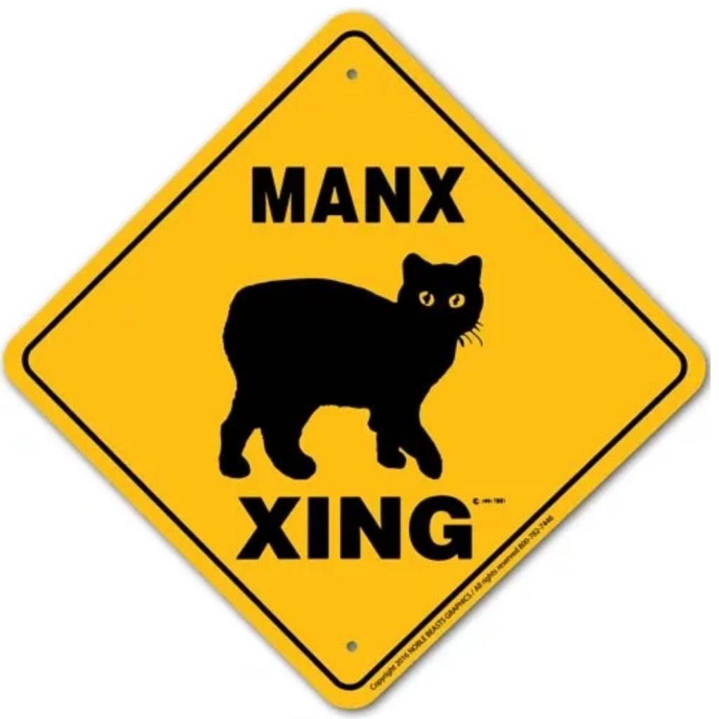Noble Beasts - Manx X-ing Sign