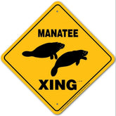 Noble Beasts - Manatee X-ing Sign