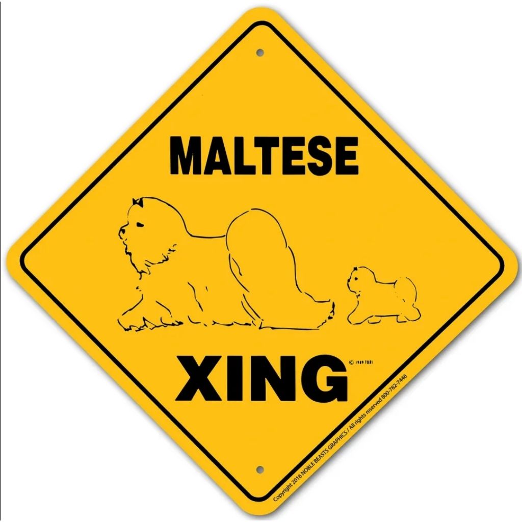 Noble Beasts - Maltese X-ing Sign