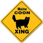Noble Beasts - Maine Coon X-ing Sign
