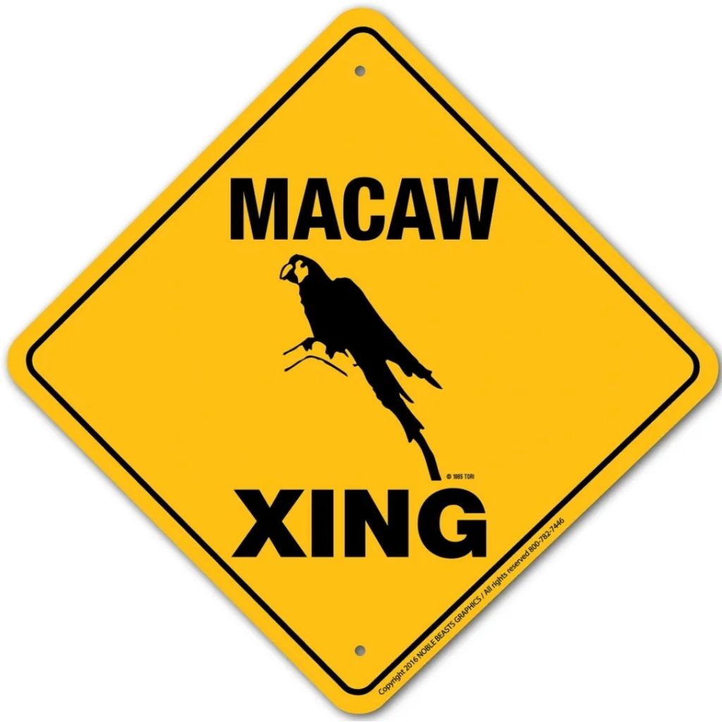 Noble Beasts - Macaw X-ing Sign