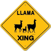 Noble Beasts - Llama X-ing Sign