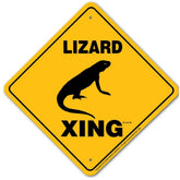 Noble Beasts - Lizard X-ing Sign