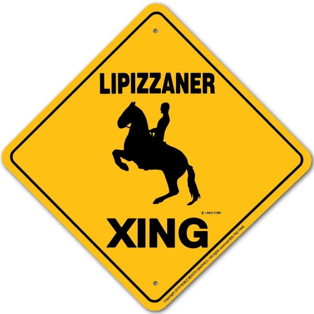 Noble Beasts - Lipizzaner X-ing Sign