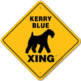 Noble Beasts - Kerry Blue Terrier X-ing Sign