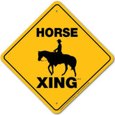 Noble Beasts - Horse with Western X-ing Sign
