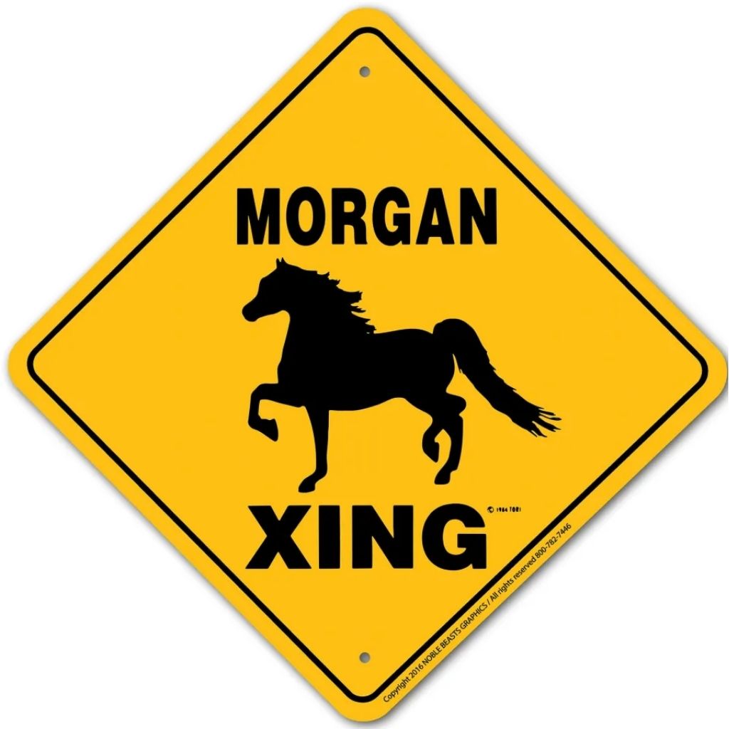 Noble Beasts - Horse Morgan X-ing Sign
