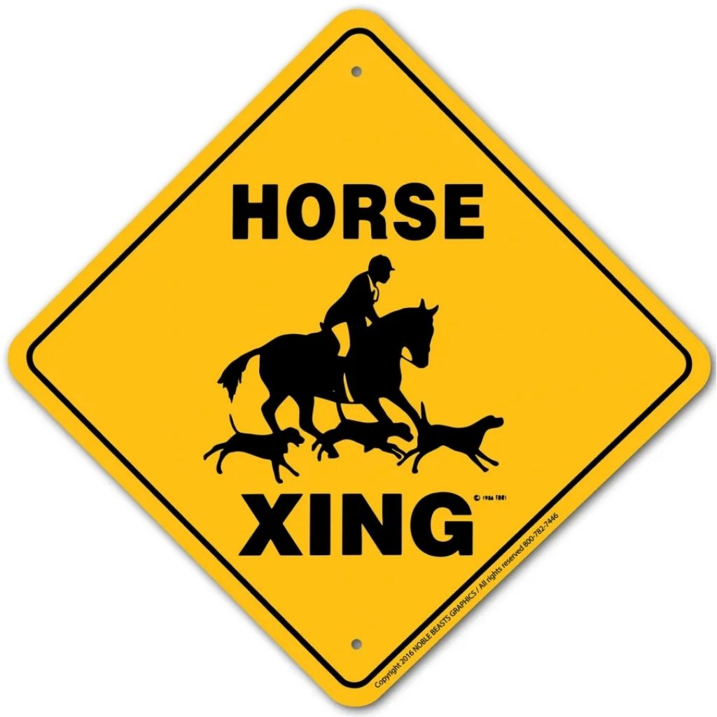 Noble Beasts - Horse (Hunt) X-ing Sign