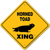 Noble Beasts - Horned Toad X-ing Sign