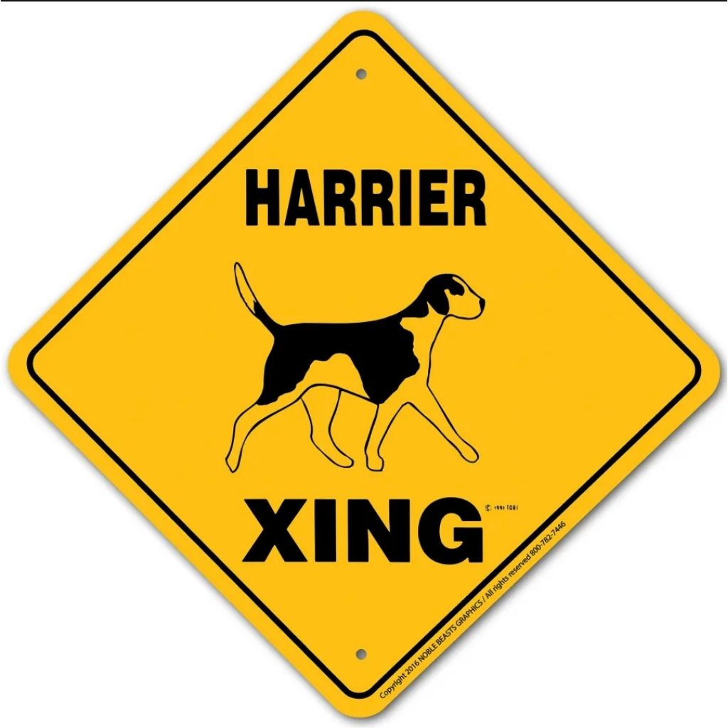 Noble Beasts - Harrier X-ing Sign
