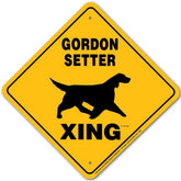 Noble Beasts - Gordon Setter X-ing Sign