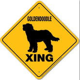 Noble Beasts - Goldendoodle X-ing Sign